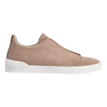 ZEGNA Zegna Beige Suede Triple Stitch™ Sneakers