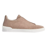 ZEGNA Zegna Beige Suede Triple Stitch™ Sneakers