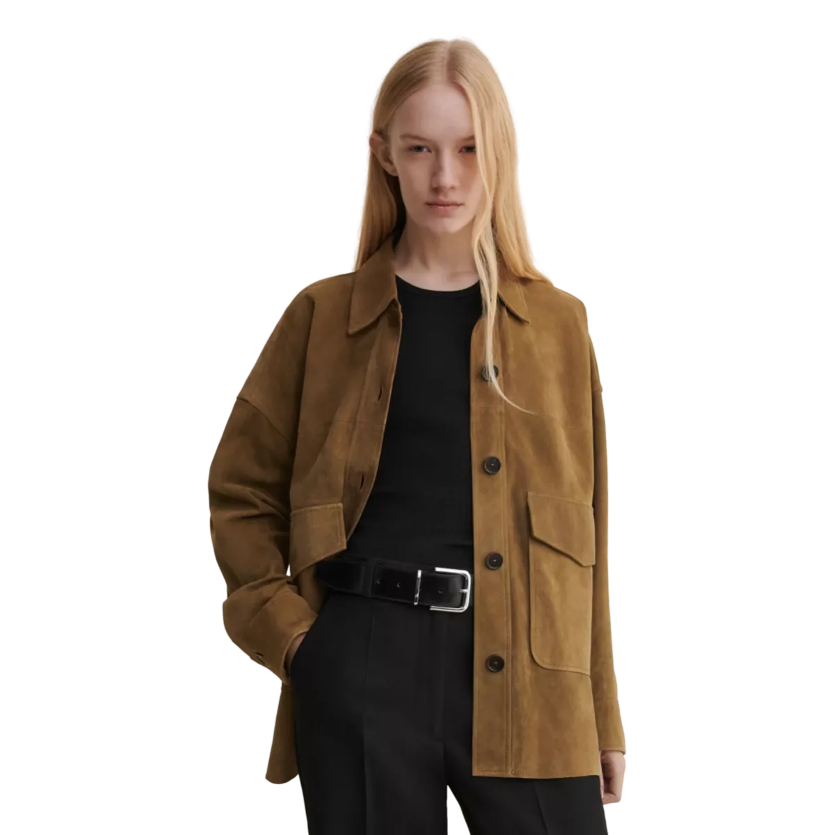 ARMA Arma Suède Jacket Kaylee Olijfkleur - Sisera Laren