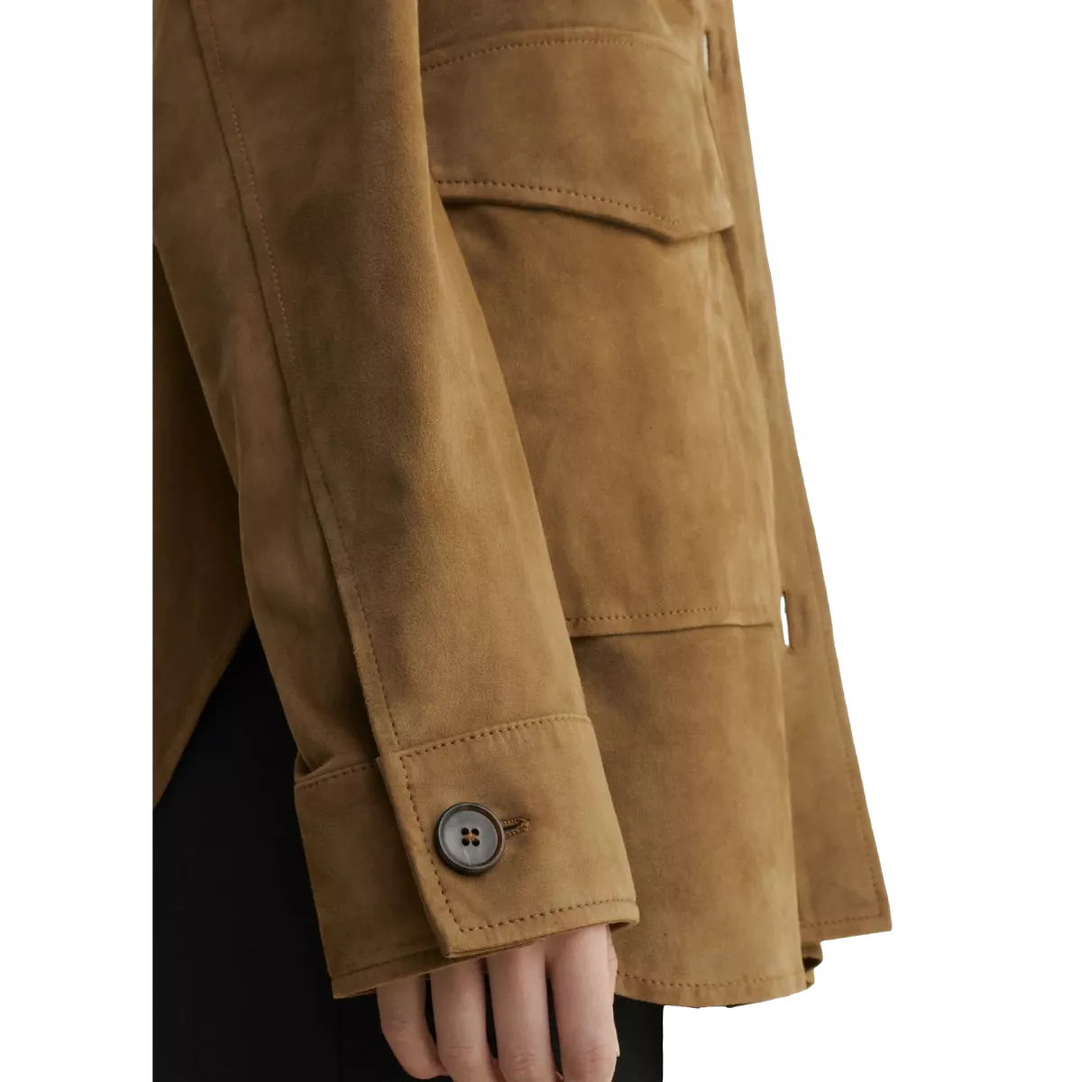 ARMA Arma Suède Jacket Kaylee Olijfkleur - Sisera Laren