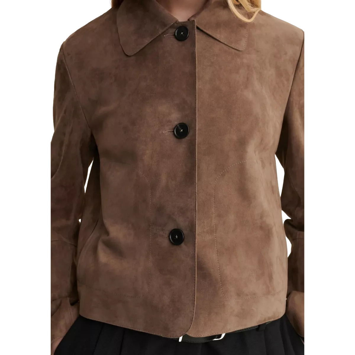 ARMA Arma Suède Jacket Emy Zandkleur - Sisera Laren