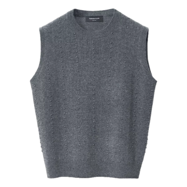 FABIANA FILIPPI Fabiana Filippi platinum vest top lead grey