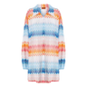 MISSONI Missoni Blouse Oversized Zigzag Lamé - Blue Combi