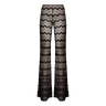 MISSONI Missoni Flare Trousers Zig Zag Lamé Viscose Black