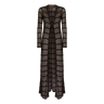 MISSONI Missoni Long Cardigan In Zig Zag Lamé Viscose - Zwart