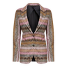 MISSONI Missoni lamé chevron viscose knit blazer