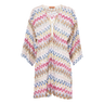 MISSONI Missoni ZigZag Wave Belted Vest -  Ecru Combi