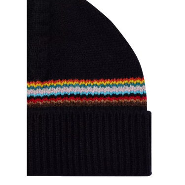 PAUL SMITH Paul Smith Beanie With 'Signature Stripe' Navy