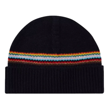 PAUL SMITH Paul Smith Beanie With 'Signature Stripe' Navy