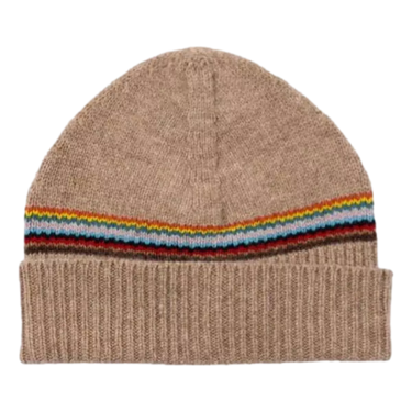 PAUL SMITH Paul Smith Beanie With 'Signature Stripe' Sand