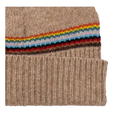 PAUL SMITH Paul Smith Beanie With 'Signature Stripe' Sand