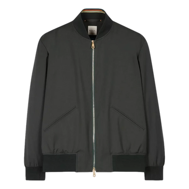 PAUL SMITH Paul Smith Dark Green Wool Bomber Jacket