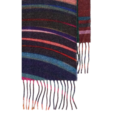 PAUL SMITH Paul Smith Scarf Cashmere-Blend Blue Combi