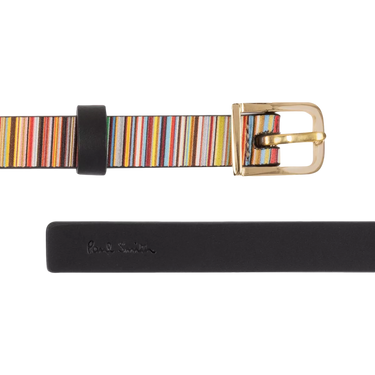 PAUL SMITH Paul Smith Women's Leather 'Signature Stripe' Belt