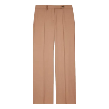 PAUL SMITH Paul Smith Women's 'A Suit To Travel In' - Taupe Wool Bootcut Trousers