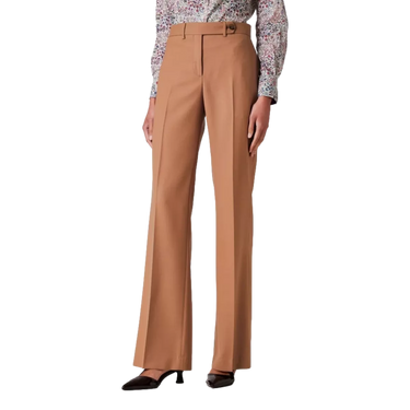 PAUL SMITH Paul Smith Women's 'A Suit To Travel In' - Taupe Wool Bootcut Trousers