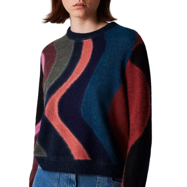 PAUL SMITH Paul Smith Women's 'Midnight Swirl' Alpaca & Wool-Blend Knitted Sweater