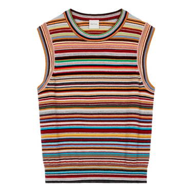 PAUL SMITH Paul Smith Women's 'Signature Stripe' Cashmere Knitted Vest