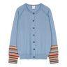 PAUL SMITH 'Signature Stripe' Cardigan - Light Blue