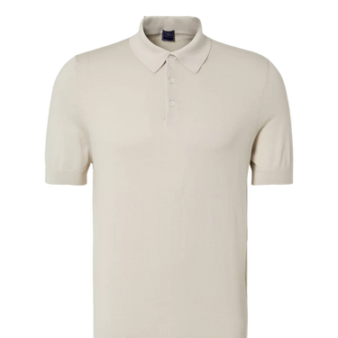 FEDELI Fedeli Cotton Pique Polo Shirt - Sand