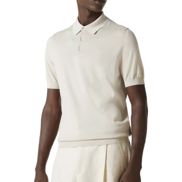 FEDELI Fedeli Cotton Pique Polo Shirt - Sand