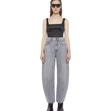 MOTHER Mother Barrel Pony Ankle Jeans Broek Lichtgrijs - Sisera Laren