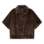 ARMA Arma Clara Faux Fur Overshirt Chocola
