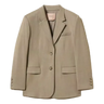 TWINSET Twinset Matte Satin Blazer Taupe/Stone