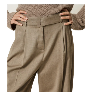 TWINSET Twinset Wide Leg Trousers Taupe/Stone