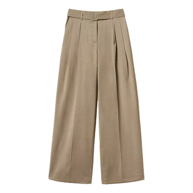 TWINSET Twinset Wide Leg Trousers Taupe/Stone