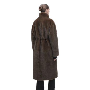 ARMA Arma Freja Faux Fur Manteljas - Chocoladebruin