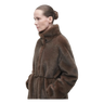 ARMA Arma Freja Faux Fur Manteljas - Chocoladebruin