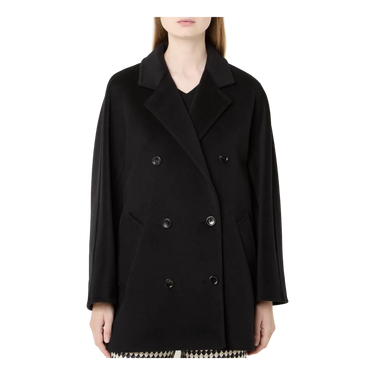 MAXMARA MaxMara Rebus Wollen Manteljas - Zwart