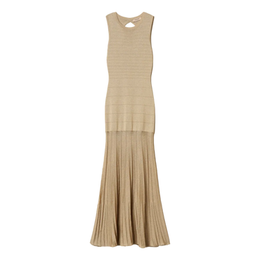 TWINSET Twinset Long Knit Dress - Goud