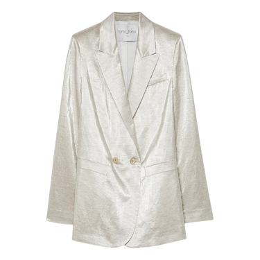 FORTE_FORTE Forte-Forte Double Breasted Jacket - Goud Combi