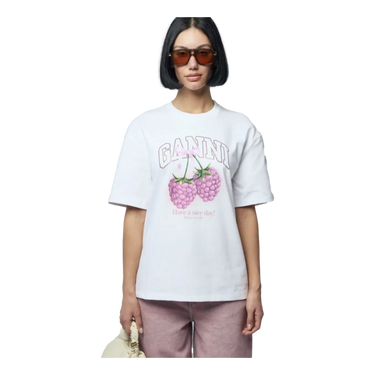 GANNI Ganni Raspberry T-Shirt Rose Combi - Match Laren