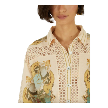 FARMRIO Farmrio Crochet Shirt Top - Multicolour