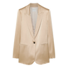 FORTE_FORTE Forte Forte Satin Blazer - Lichtbruin