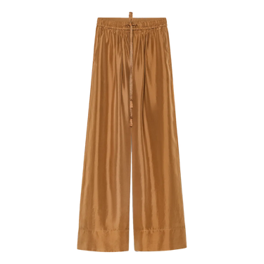 FORTE_FORTE Forte Forte Habotai Silk Trousers - Brons