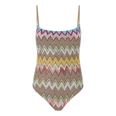 MISSONI Missoni One-Piece Swimsuit - Taupe Combi