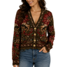 FARMRIO Farmrio Froral Knit Cardigan - Groen Combi
