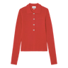 GANNI Ganni Polo Shirt - Bordeaux