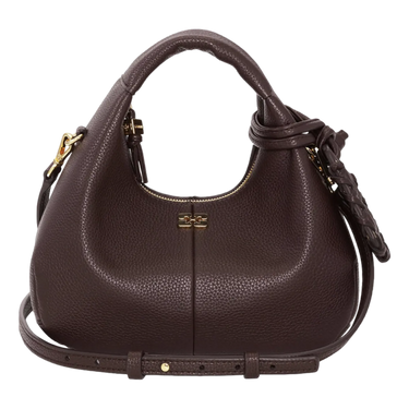GANNI Ganni Mini Hobo Bag - Donkerbruin