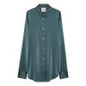 FORTE_FORTE Forte Forte Heavy Silk Satin Shirt - Zeegroen
