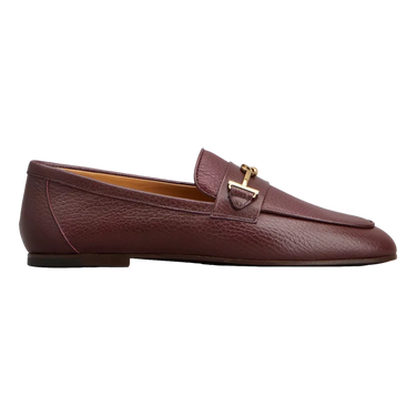 TODS Tod's Leather Loafers Burgundy