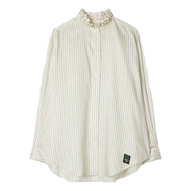 PAUL SMITH Paul Smith Blouse Met Strepen Ecru/Lichtblauw