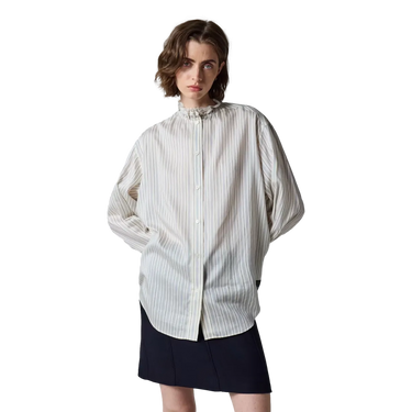PAUL SMITH Paul Smith Blouse Met Strepen Ecru/Lichtblauw