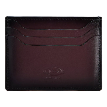 TODS Tods credit card holder in leather brown