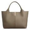 TODS Shopping Bag in Leather Medium-Small - Grey