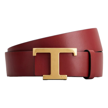 TODS Tod's Reversible Belt Leather - Black/Red
